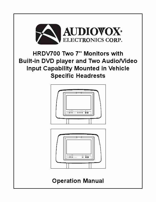 Audiovox Car Video System HRDV700-page_pdf
